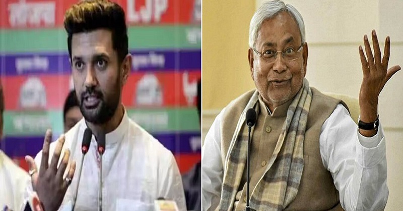 Chirag congratulates Nitish Kumar 