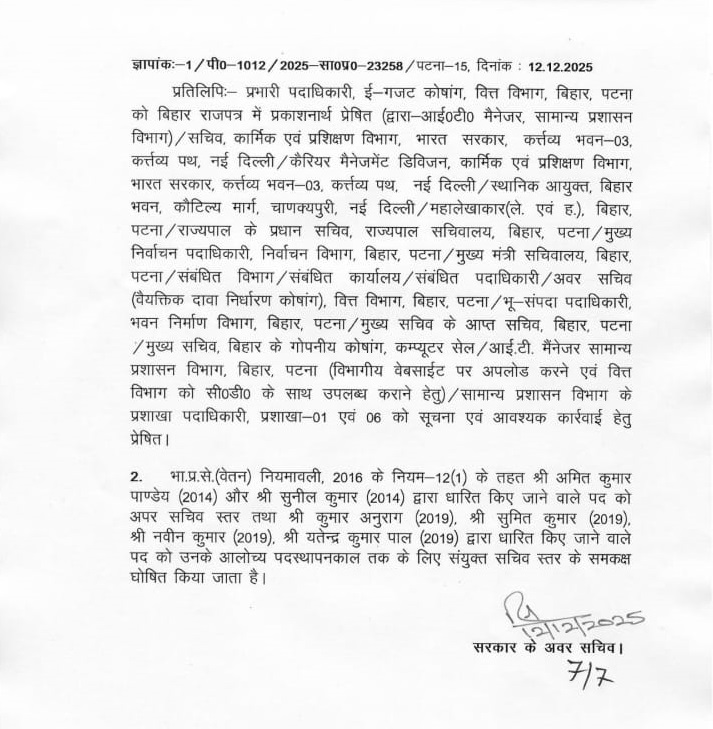 36 IAS Officer Transfer 