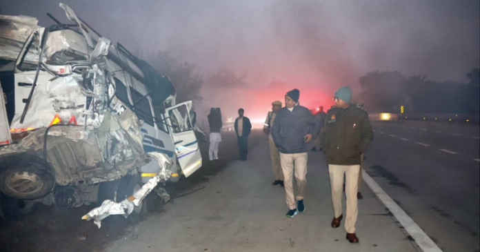 Massive road accident