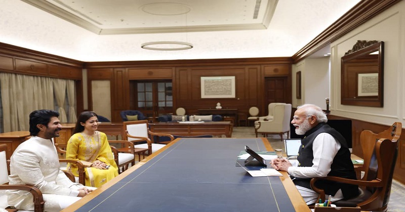 Rashmika-Vijay meet PM Modi